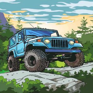 Monster Trucks Coloring Book for Kids & Adults – Roaring Engines, High Jumps & Off-Road Action!