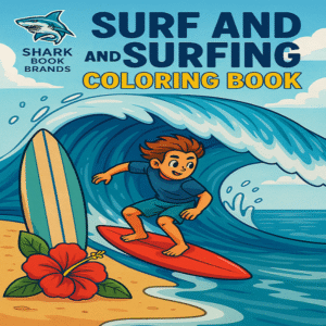Surf and Surfing Coloring Book